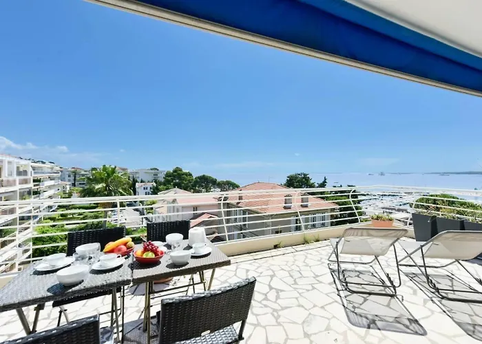 Cosy 3p En Dernier Etage, Terrasse Et Vue - Cosy 3p En Dernier Etage, Terrasse Et Vue Mae-2733 * カンヌ